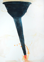 Arnold Hagström, Tratt I, gouache och collografi, 69x49 cm, 3800 kr (+ram 600 kr).