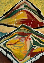 Malin Cederlund, Öar, 22x15 cm, olja på mdf 5000 SEK