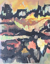 Malin Cederlund, Underneath, olja på duk. 45 x 35 cm. 6000 SEK  