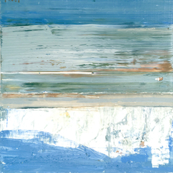 Lennart Mossberg, By, olja på pannå, 30x30 cm, 6000 SEK
