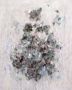 Marianne Tan, Under ytan, vinyl, pigment och collage på pannå, 32x26 cm, 6000 SEK