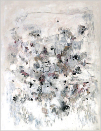 Marianne Tan, Spår, akryl, tusch och krita på papper, 73x58 cm, 11 000 SEK
