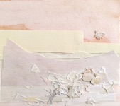 Tobias Törnqvist, Öppet fält, collage, 28,5 x 30,5 cm med ram (18 x 20 cm), 4000 SEK