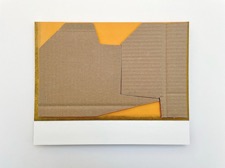 Håkan Berg, Open II, olja och collage på pannå, 25x32 cm utan ram, 48x52 cm med ram, 8000 SEK 
